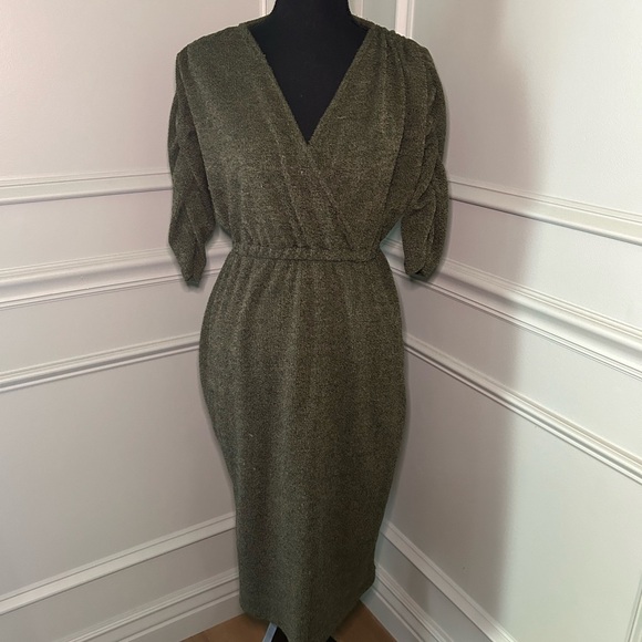 AMADI Green Knit Dress xs - Picture 4 of 4